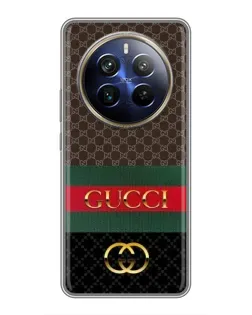 Чехол для Realme 12 Plus с картинкой «Gucci — брендированный десерт»
