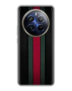 Чехол для Realme 12 Plus с картинкой «Gucci — неоновая линия»