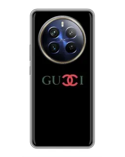 Чехол для Realme 12 Plus с картинкой «Gucci — красный градиент»