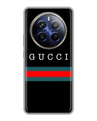 Чехол для Realme 12 Plus с картинкой «Gucci — красный пояс»