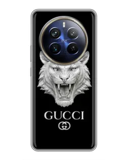 Чохол для Realme 12 Plus з картинкою «Gucci — срібний лев»