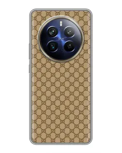 Чохол для Realme 12 Plus з картинкою «Gucci — класичний беж»