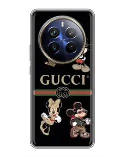 Чохол для Realme 12 Plus з картинкою «Gucci — герої Disney та монограма»