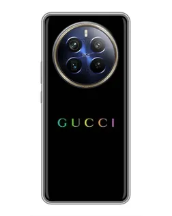 Чохол для Realme 12 Plus з картинкою «Gucci — неоновий мінімалізм»