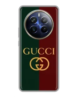 Чохол для Realme 12 Plus з картинкою «Gucci — темно-зелений градієнт»