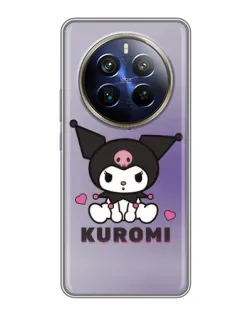 Чехол для Realme 12 Plus с картинкой «Kuromi — фиолетовый арт»
