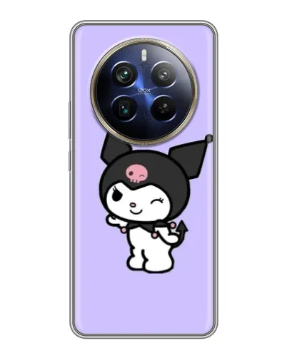 Чехол для Realme 12 Plus с картинкой «Классическая Kuromi»