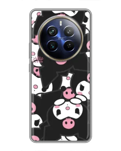 Чехол для Realme 12 Plus с картинкой «Kuromi с сердечком»
