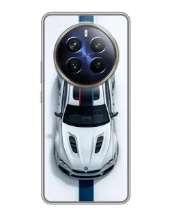 Чехол для Realme 12 Plus с картинкой «Вид сверху — BMW M»