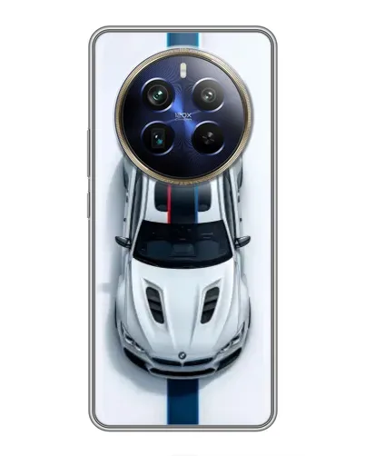 Чехол для Realme 12 Plus с картинкой «Вид сверху — BMW M»