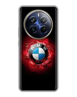 Чехол для Realme 12 Plus с картинкой «Логотип BMW — вспышка»