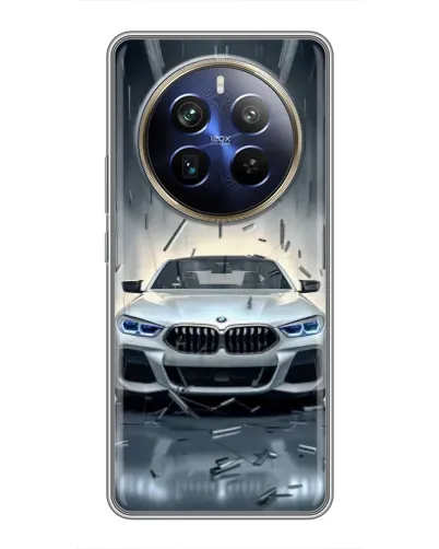 Чехол для Realme 12 Plus с картинкой «BMW в свете фар»