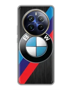 Чехол для Realme 12 Plus с картинкой «BMW M-stripes стиль»