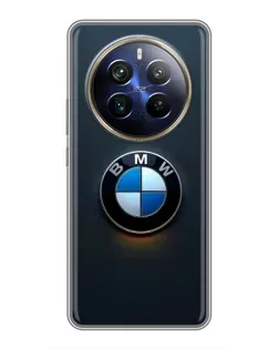Чехол для Realme 12 Plus с картинкой «Логотип BMW — минимализм»