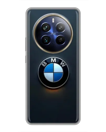 Чехол для Realme 12 Plus с картинкой «Логотип BMW — минимализм»
