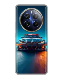 Чохол для Realme 12 Plus з картинкою «BMW — вогні неону» Чохол для Realme 12 Plus з картинкою «BMW — вогні неону»