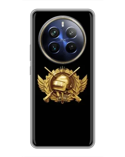 Чехол для Realme 12 Plus с картинкой «PUBG — оранжевый градиент» Чехол для Realme 12 Plus с картинкой «PUBG — оранжевый градиент»