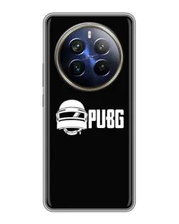 Чехол для Realme 12 Plus с картинкой «PUBG — классический лого»
