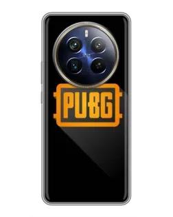 Чехол для Realme 12 Plus с картинкой «PUBG — рамка лого»