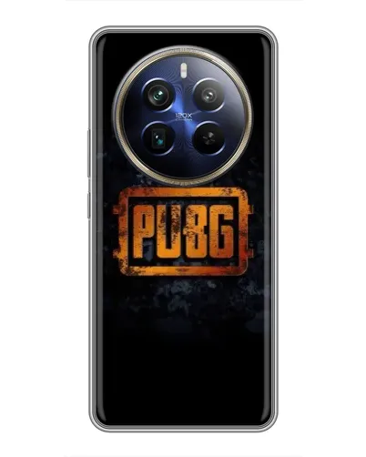 Чехол для Realme 12 Plus с картинкой «PUBG — золотой логотип» Чехол для Realme 12 Plus с картинкой «PUBG — золотой логотип»