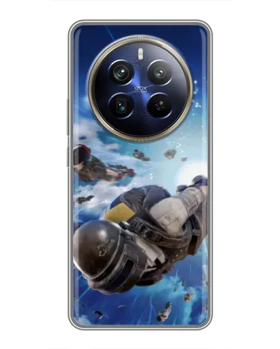 Чехол для Realme 12 Plus с картинкой «Десант PUBG — прыжок» Чехол для Realme 12 Plus с картинкой «Десант PUBG — прыжок»