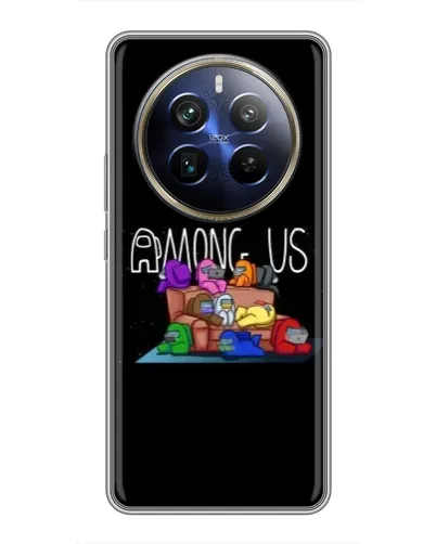 Чехол для Realme 12 Plus с картинкой «Логотип Among Us» Чехол для Realme 12 Plus с картинкой «Логотип Among Us»