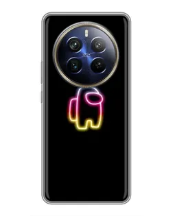 Чехол для Realme 12 Plus с картинкой «Among Us градиент»