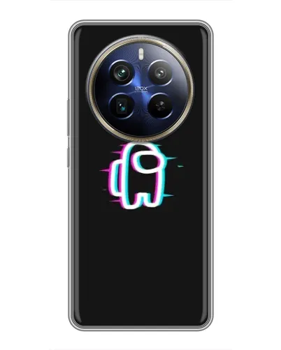 Чехол для Realme 12 Plus с картинкой «Among Us неон» Чехол для Realme 12 Plus с картинкой «Among Us неон»