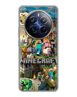 Чехол для Realme 12 Plus с картинкой «Замок Minecraft» Чехол для Realme 12 Plus с картинкой «Замок Minecraft»