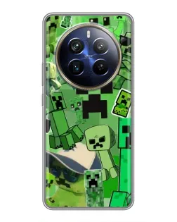 Чехол для Realme 12 Plus с картинкой «Криперы Minecraft» Чехол для Realme 12 Plus с картинкой «Криперы Minecraft»