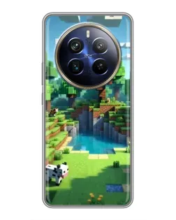 Чехол для Realme 12 Plus с картинкой «Minecraft летний день»