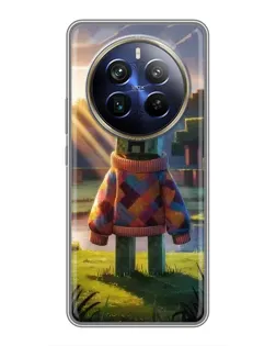 Чехол для Realme 12 Plus с картинкой «Крипер в свитере»