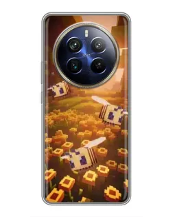 Чехол для Realme 12 Plus с картинкой «Поле подсолнухов»