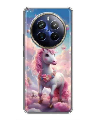 Чохол для Realme 12 Plus з картинкою «Єдиноріг серед хмар»