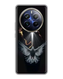Чехол для Realme 12 Plus с картинкой «Голубь и Свет»