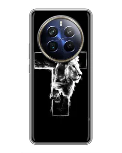 Чохол для Realme 12 Plus з картинкою «Сяючий хрест Jesus»