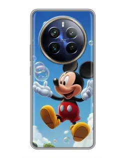 Чохол для Realme 12 Plus з картинкою «Mickey та мильні бульбашки»
