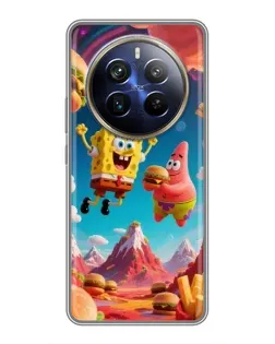 Чохол для Realme 12 Plus з картинкою «Космічний фастфуд»
