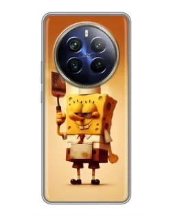 Чохол для Realme 12 Plus з картинкою «Губка Боб кухар»