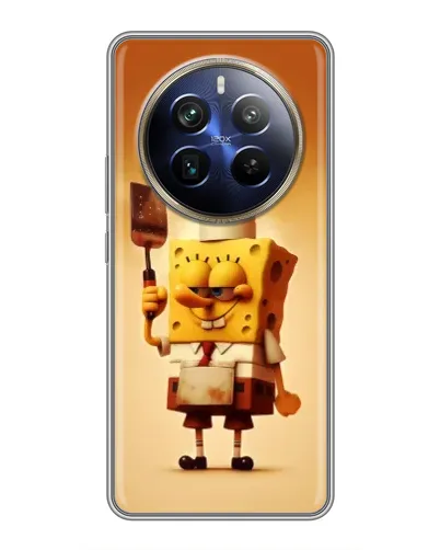 Чохол для Realme 12 Plus з картинкою «Губка Боб кухар»