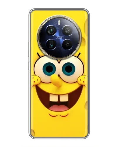 Чохол для Realme 12 Plus з картинкою «Губка Боб посмішка»