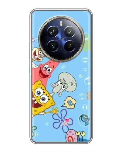 Чохол для Realme 12 Plus з картинкою «Веселі бульбашки»