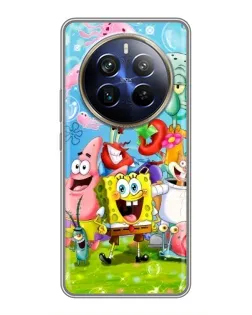 Чохол для Realme 12 Plus з картинкою «Губка Боб та друзі» Чохол для Realme 12 Plus з картинкою «Губка Боб та друзі»