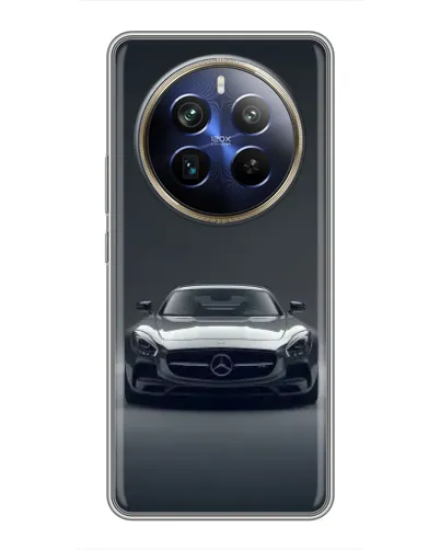 Чехол для Realme 12 Plus с картинкой «Mercedes на черном»