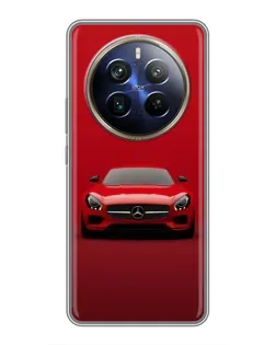 Чехол для Realme 12 Plus с картинкой «Красный Mercedes AMG»