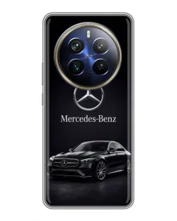 Чехол для Realme 12 Plus с картинкой «Mercedes — решетка радиатора»