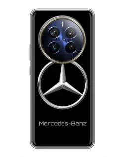 Чехол для Realme 12 Plus с картинкой «Mercedes Silver Logo»