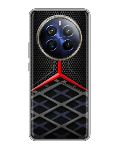 Чехол для Realme 12 Plus с картинкой «Mercedes Carbon Grid»