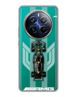 Чехол для Realme 12 Plus с картинкой «Mercedes AMG Petronas»