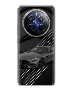 Чехол для Realme 12 Plus с картинкой «Mercedes AMG — графика»